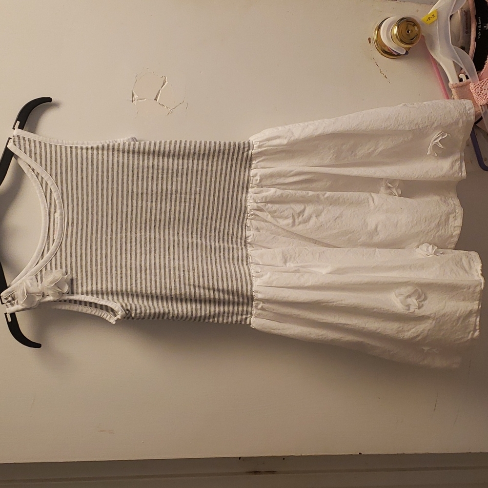 Grey striped dress